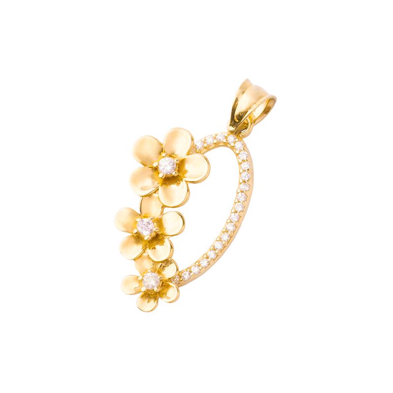 JB JOYAS BARON - Colgante de Oro 18kt Trio de Flores