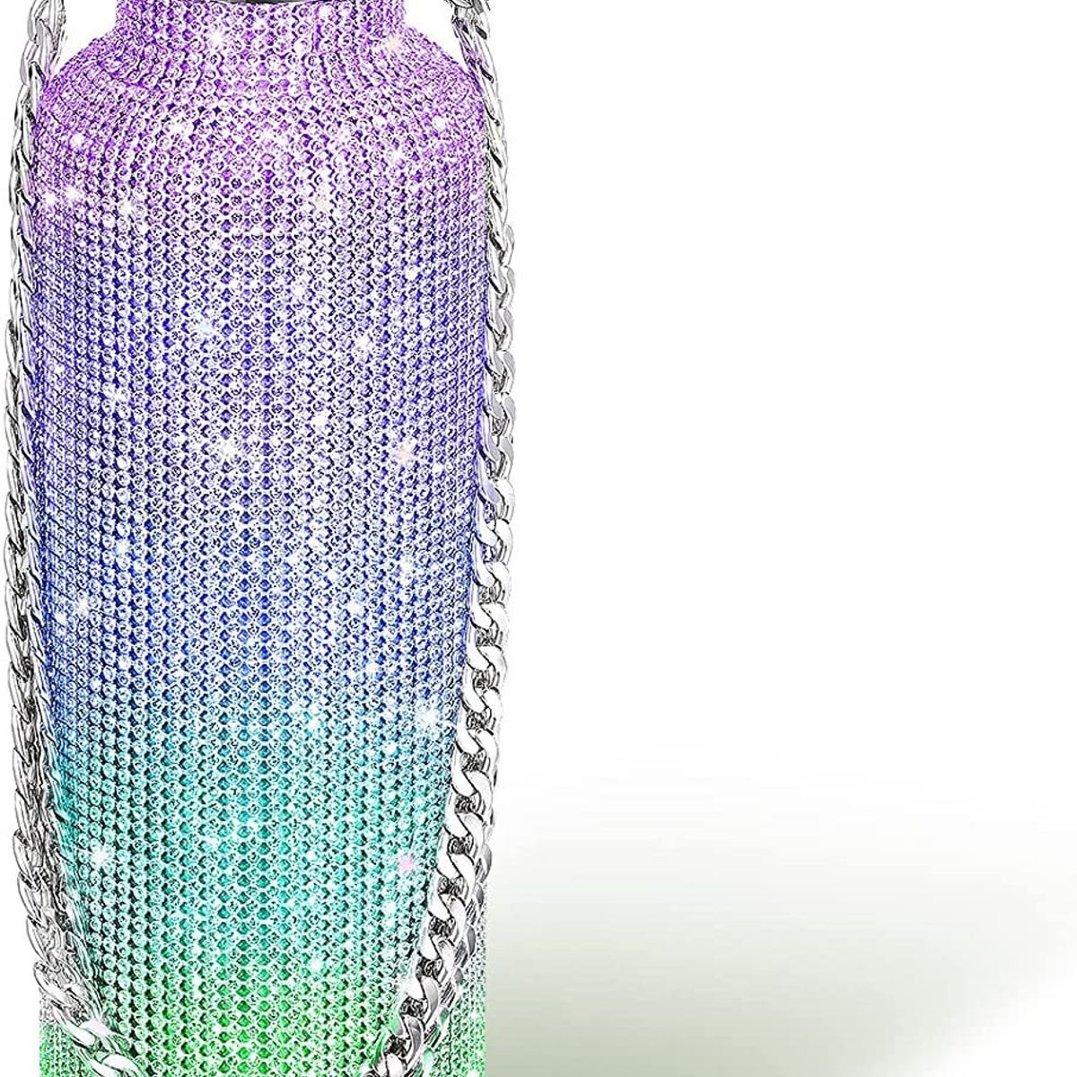 CRUSEC - Termo Botella Diseño Diamantes 500ML Portatil Termica Multi