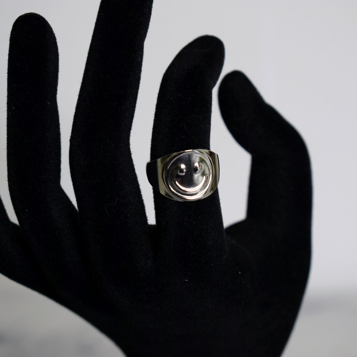 GENERICO - Anillo Sonrisa Smile Feliz Ajustable Acero Inoxidable Unisex