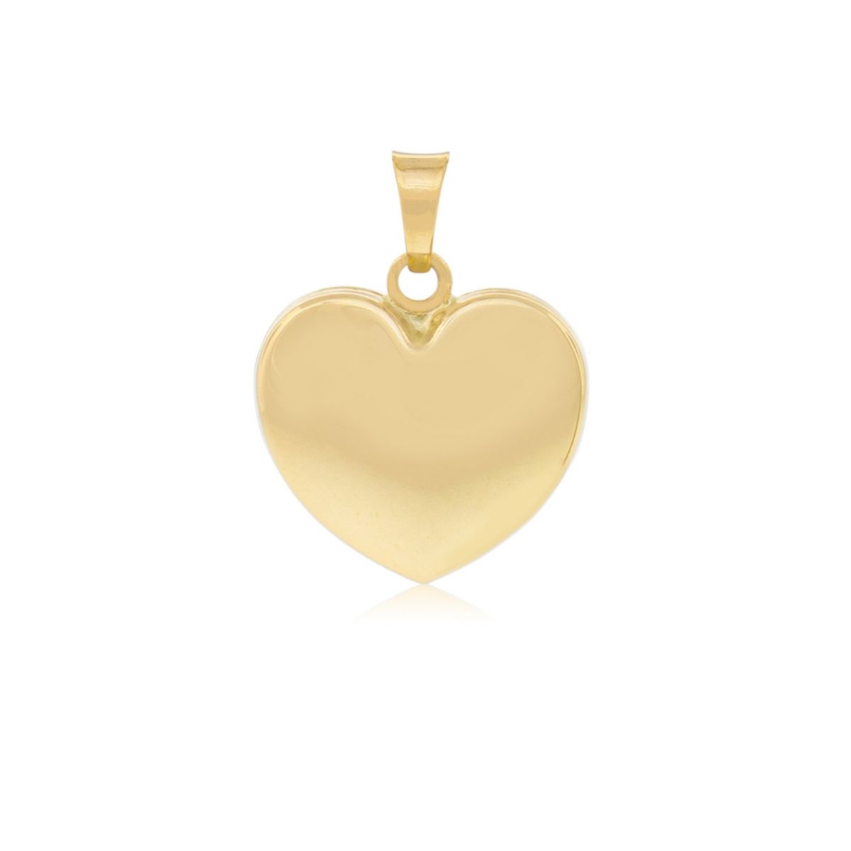 JB JOYAS BARON - Colgante de Oro 18kt Corazón Satinado