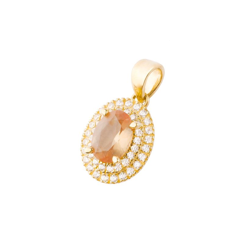 JB JOYAS BARON - Colgante de Oro 18kt Topacio Ovalado