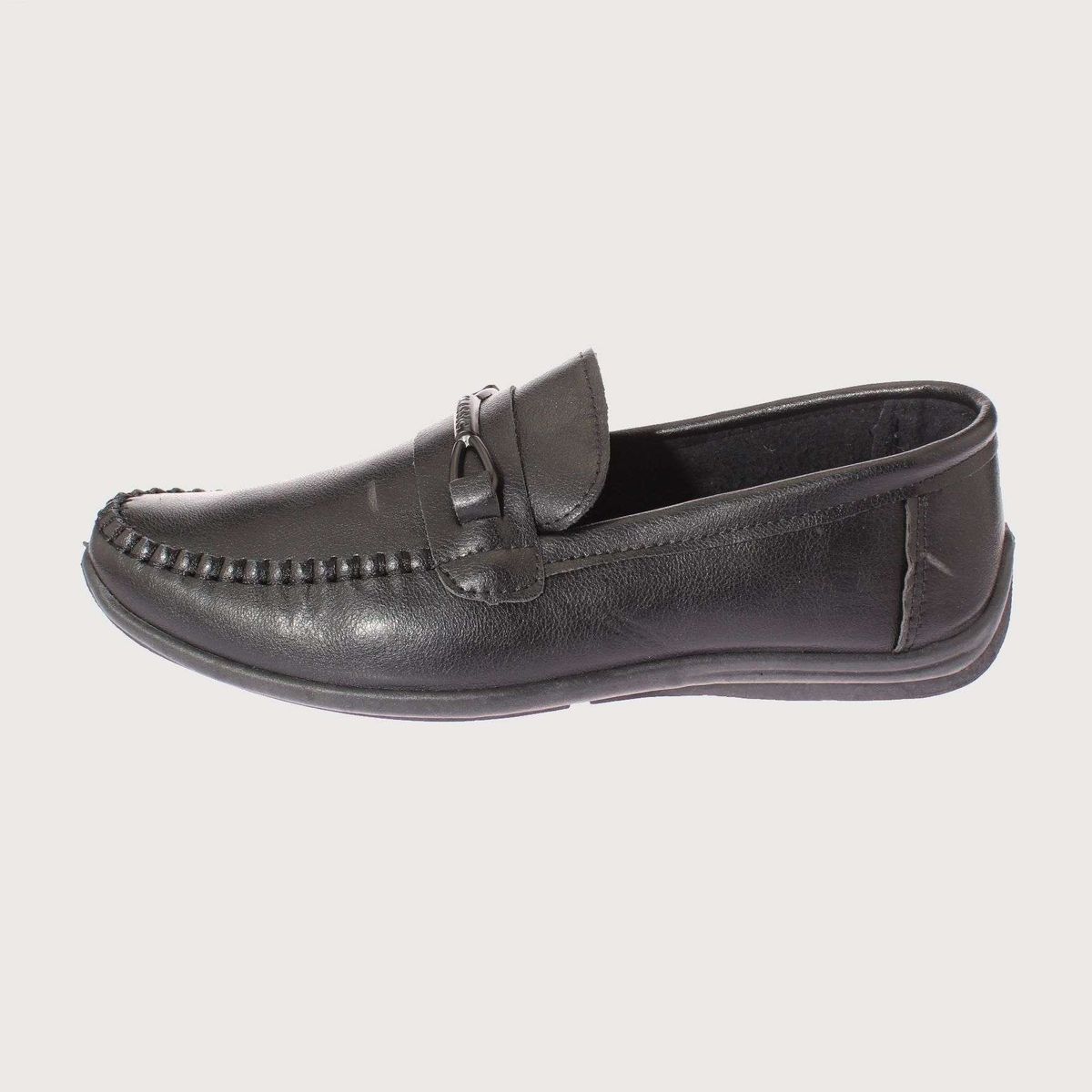 VIA FRANCA - Mocasín Para Hombre Color Negro