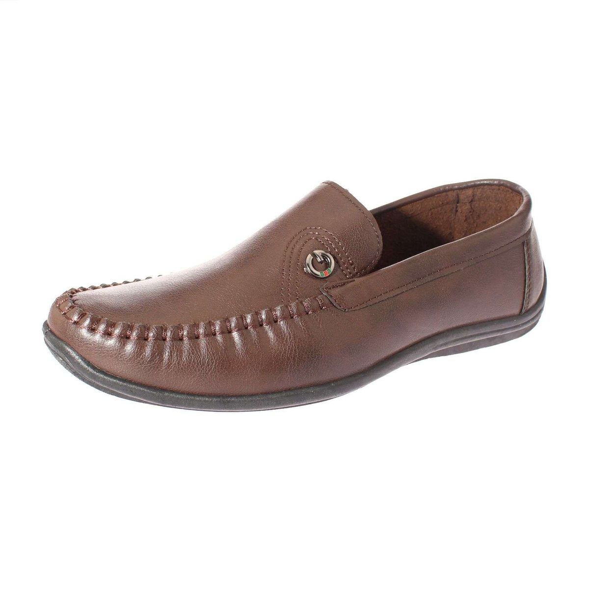 VIA FRANCA - Mocasín Para Hombre Color Chocolate