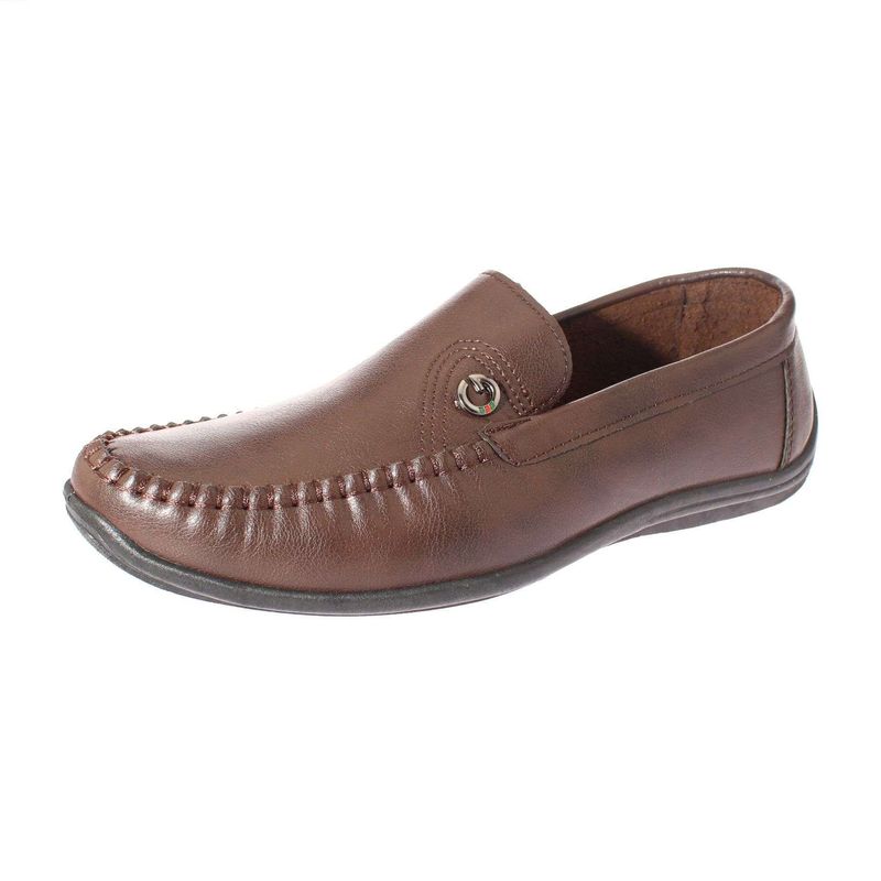 VIA FRANCA - Mocasín Para Hombre Color Chocolate