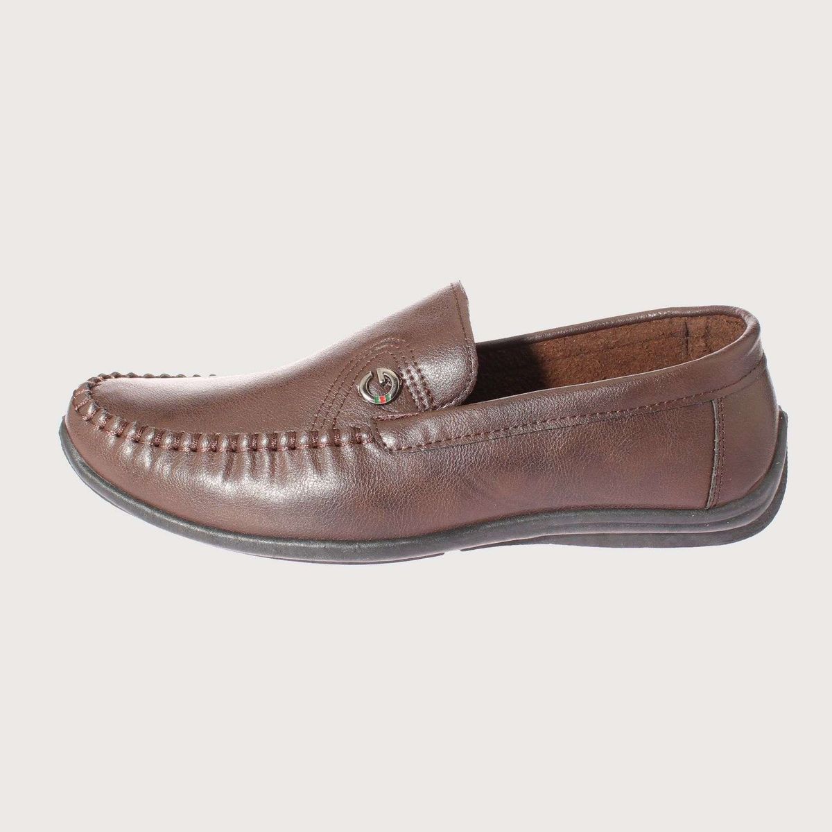 VIA FRANCA - Mocasín Para Hombre Color Chocolate