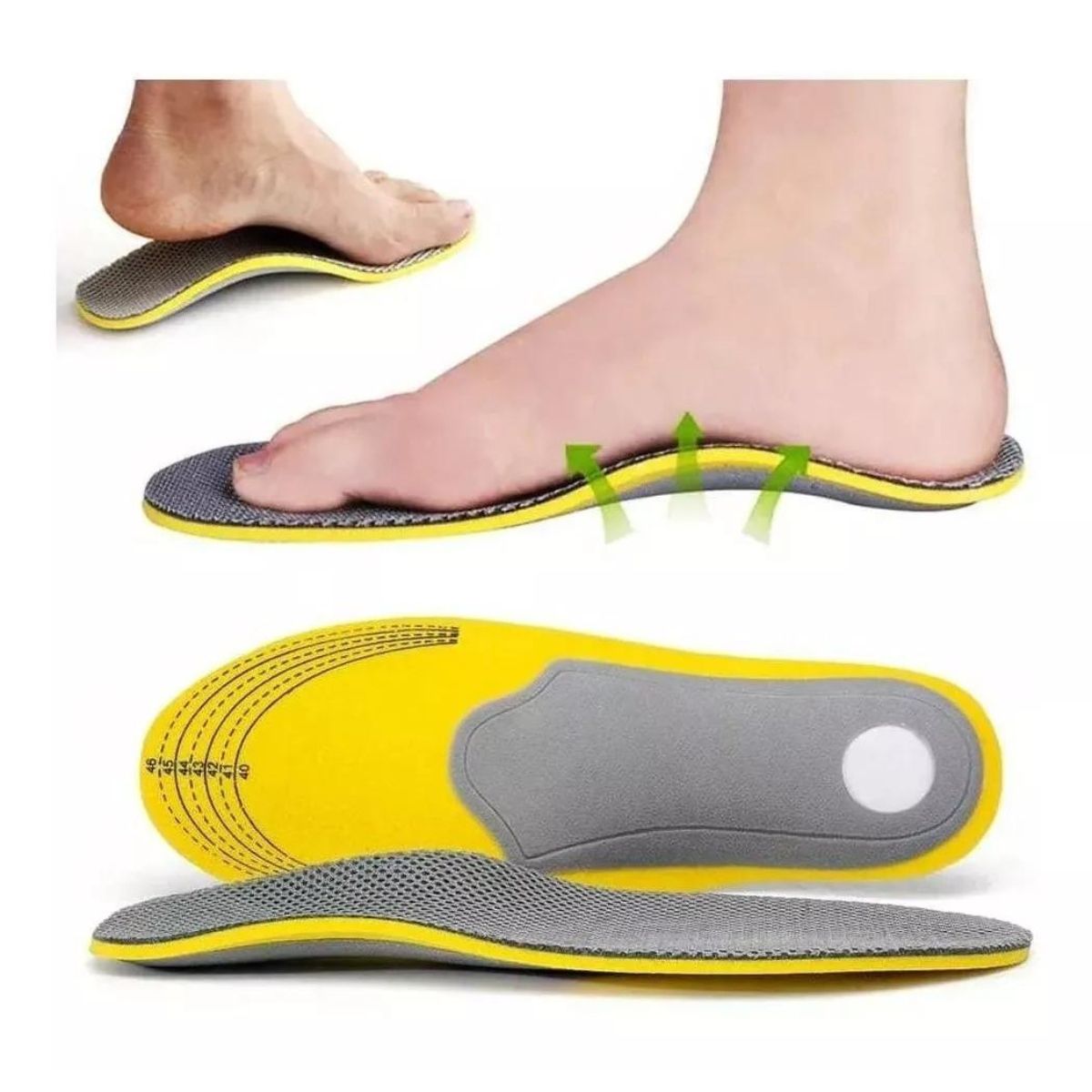 LOOK SHOP - Par Plantillas Pie Cavo/plano Ajustables Espolón Hombre 641