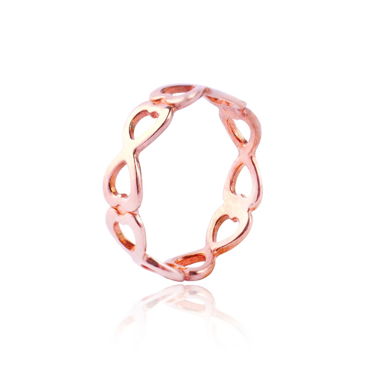 JB JOYAS BARON - Anillo de Plata Esterlina 925 Rose Tipo 47