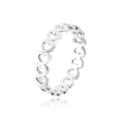JB JOYAS BARON - Anillo de Plata Esterlina 925 Corazón Liso 38