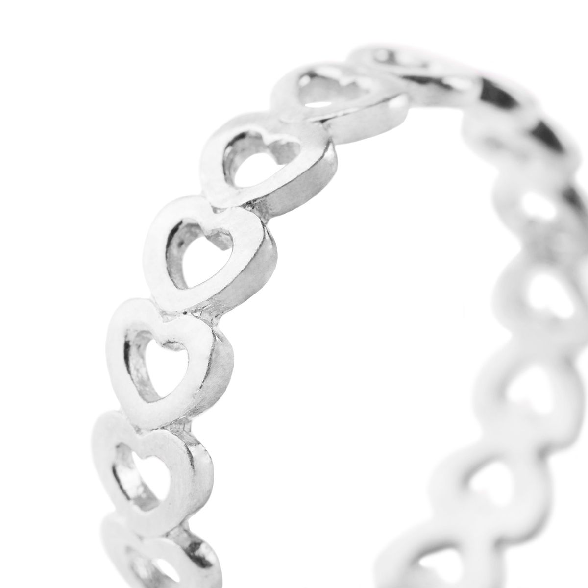 JB JOYAS BARON - Anillo de Plata Esterlina 925 Corazón Liso 38