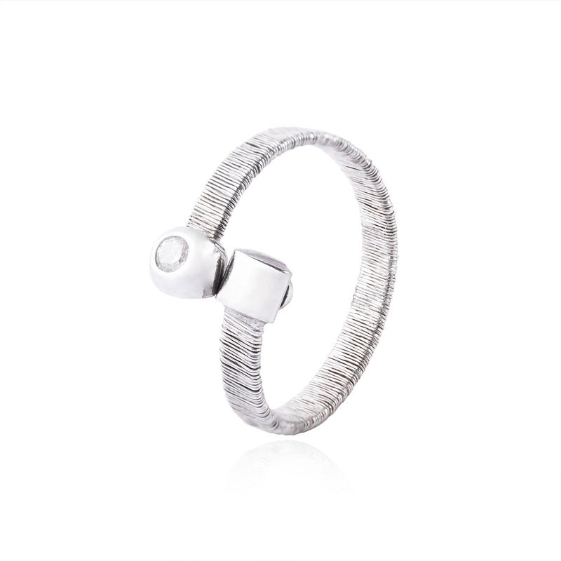 JB JOYAS BARON - Anillo de Plata Esterlina 925 Retorcido 16