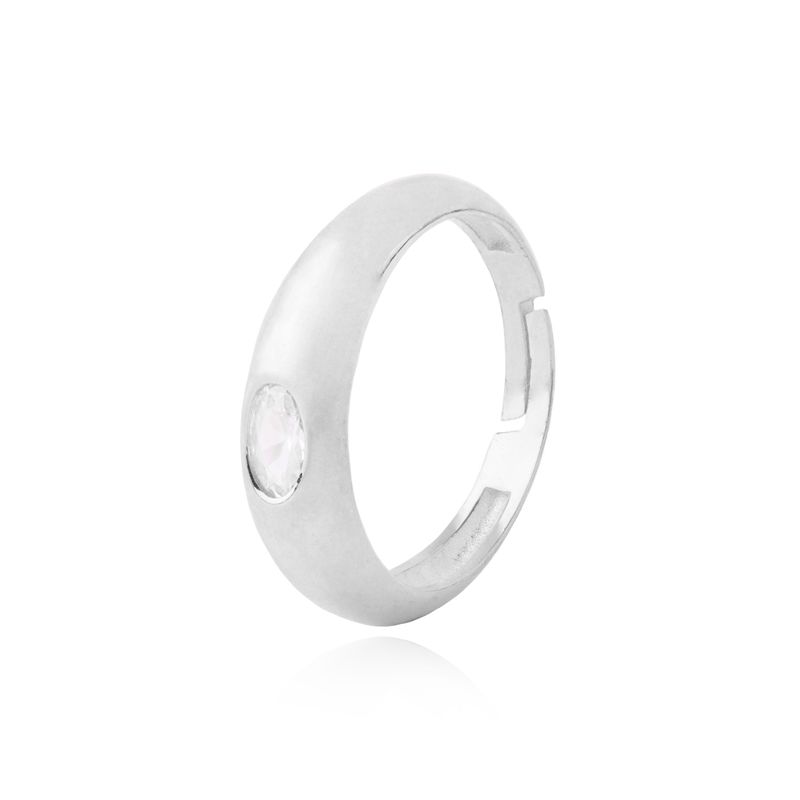 JB JOYAS BARON - Anillo de Plata Esterlina 925 Ovalado con Circon