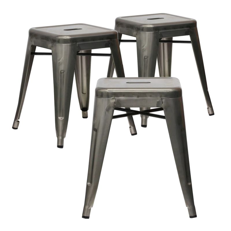 PROCHEF - Pack 3 Unidades Piso Tolix Gris Gunmetal