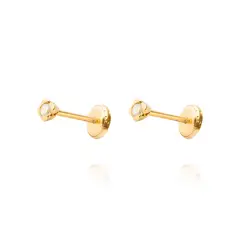 JB JOYAS BARON - Aros de Oro 18kt Con Circon Circonita