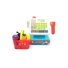 DBLUE - Caja Registradora Con Luz y Sonido 20 Piezas