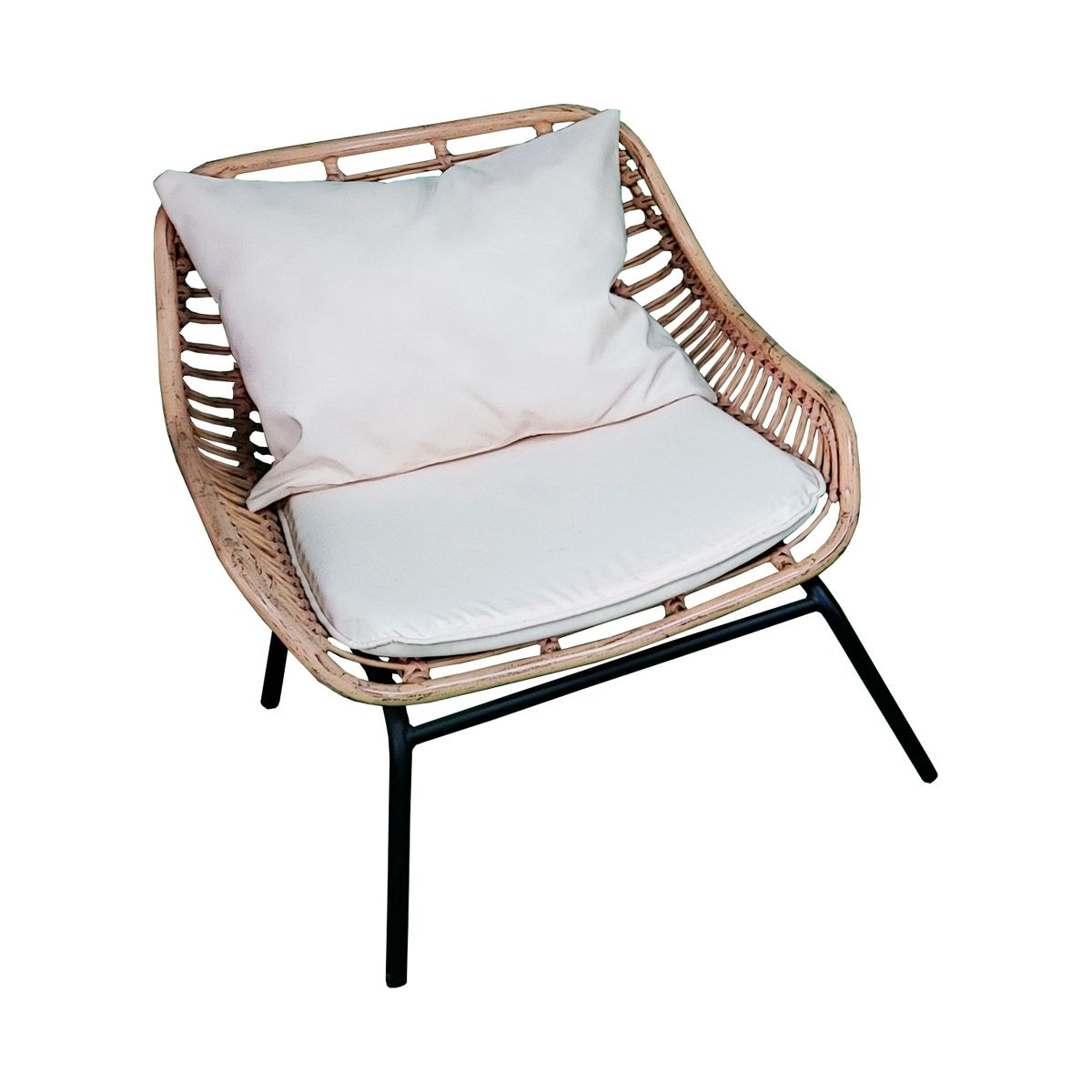 EL BARCO - JUEGO LIVING TERRAZA JAVA 4 PERSONAS COJÍN MARFIL