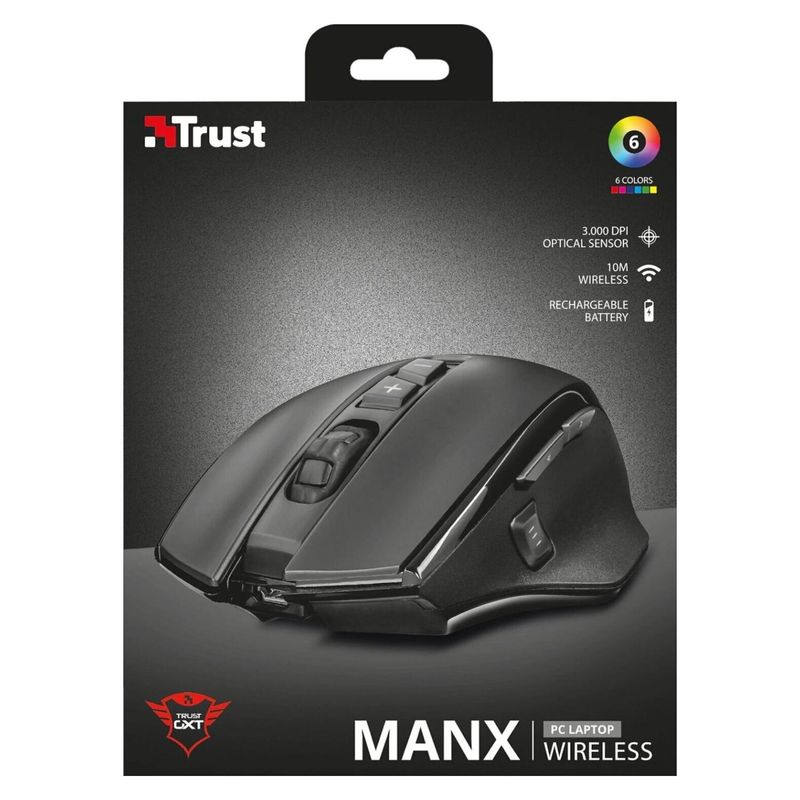 GENERICO - Mouse Trust GXT 140 Manx Rechargeable Wireless