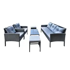GENERICO - Juego de Comedor Terraza Vitoria 6 Piezas