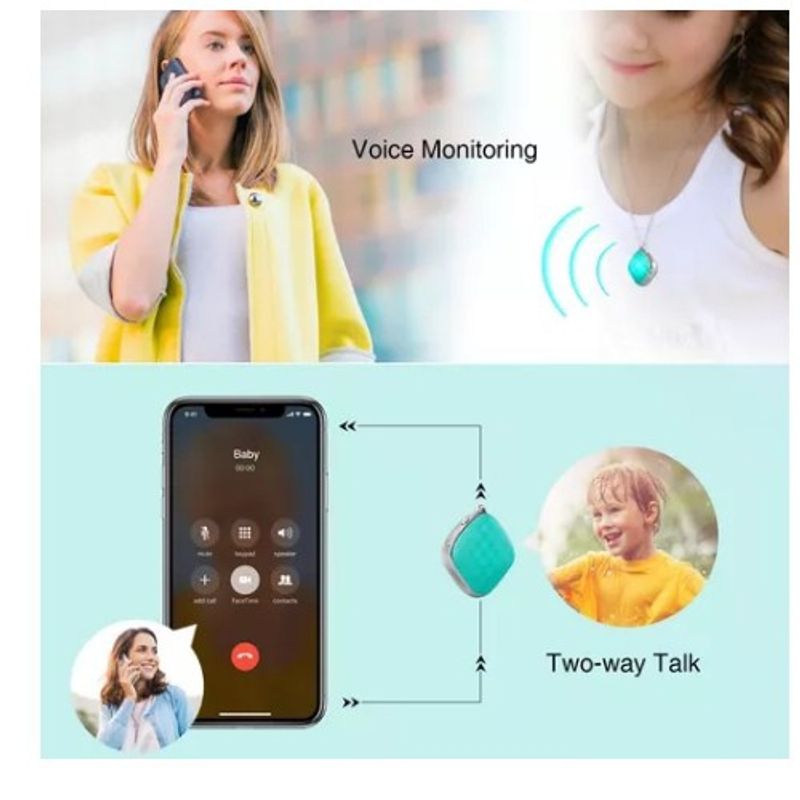 GENERICO - Colgante Mini GpsTracker Gsm Lbs Wifi Locator Verde SG100286