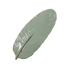 MUNDO ONLINE - Plato Decorativo Joyero Recibidor En Forma De Hoja