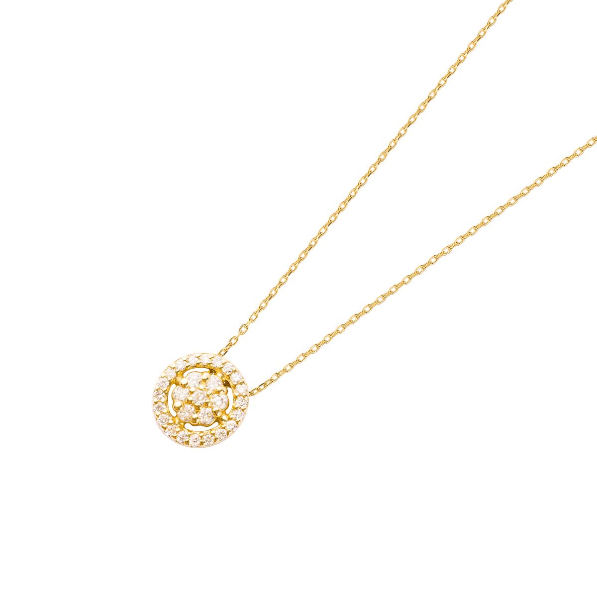 JB JOYAS BARON - Collar de Oro 18kt con Diamantes 16puntos Modelo Corte Brillante