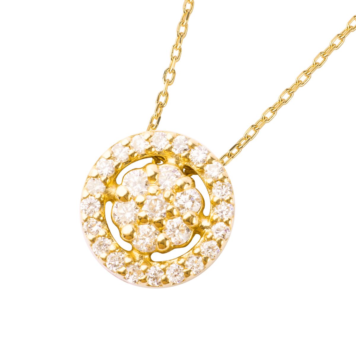 JB JOYAS BARON - Collar de Oro 18kt con Diamantes 16puntos Modelo Corte Brillante
