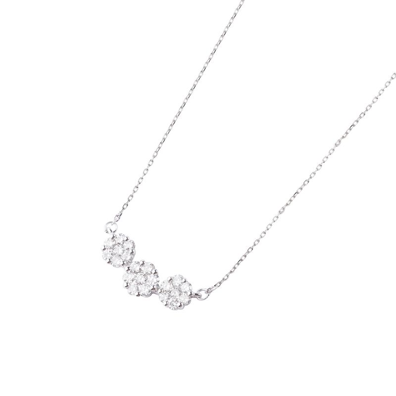 JB JOYAS BARON - Collar de Oro 18kt con Diamantes 21pts Corte Brillante calidad SI/H