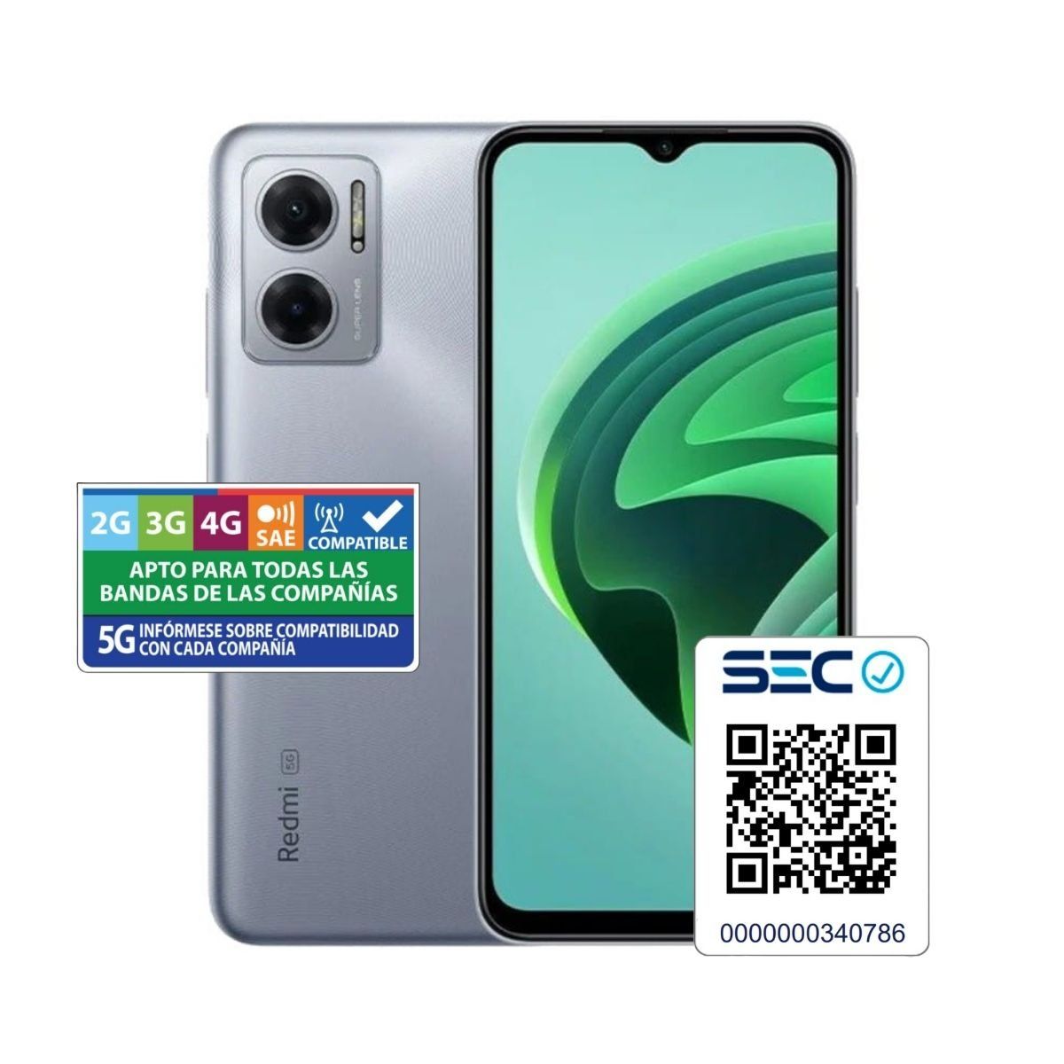 XIAOMI - Xiaomi Redmi 10 5G 6+128GB Plateado