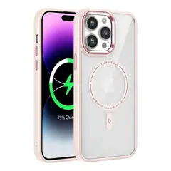 GENERICO - Carcasa Magnetica Tpu Negra Para iPhone 15 - Negro - Rosa