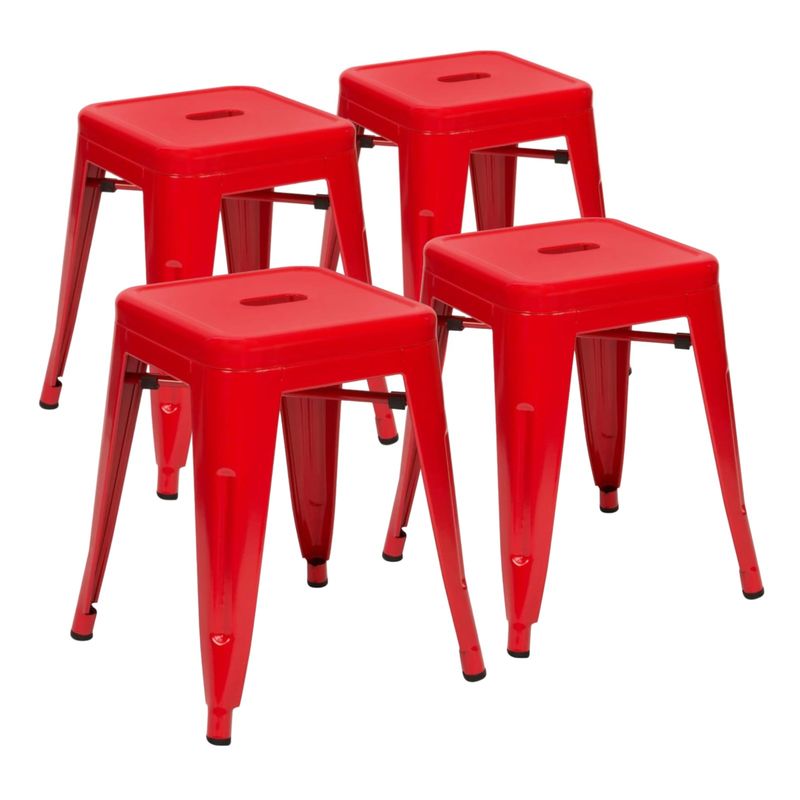 PROCHEF - Pack 4 Unidades Piso Tolix Rojo Brillante