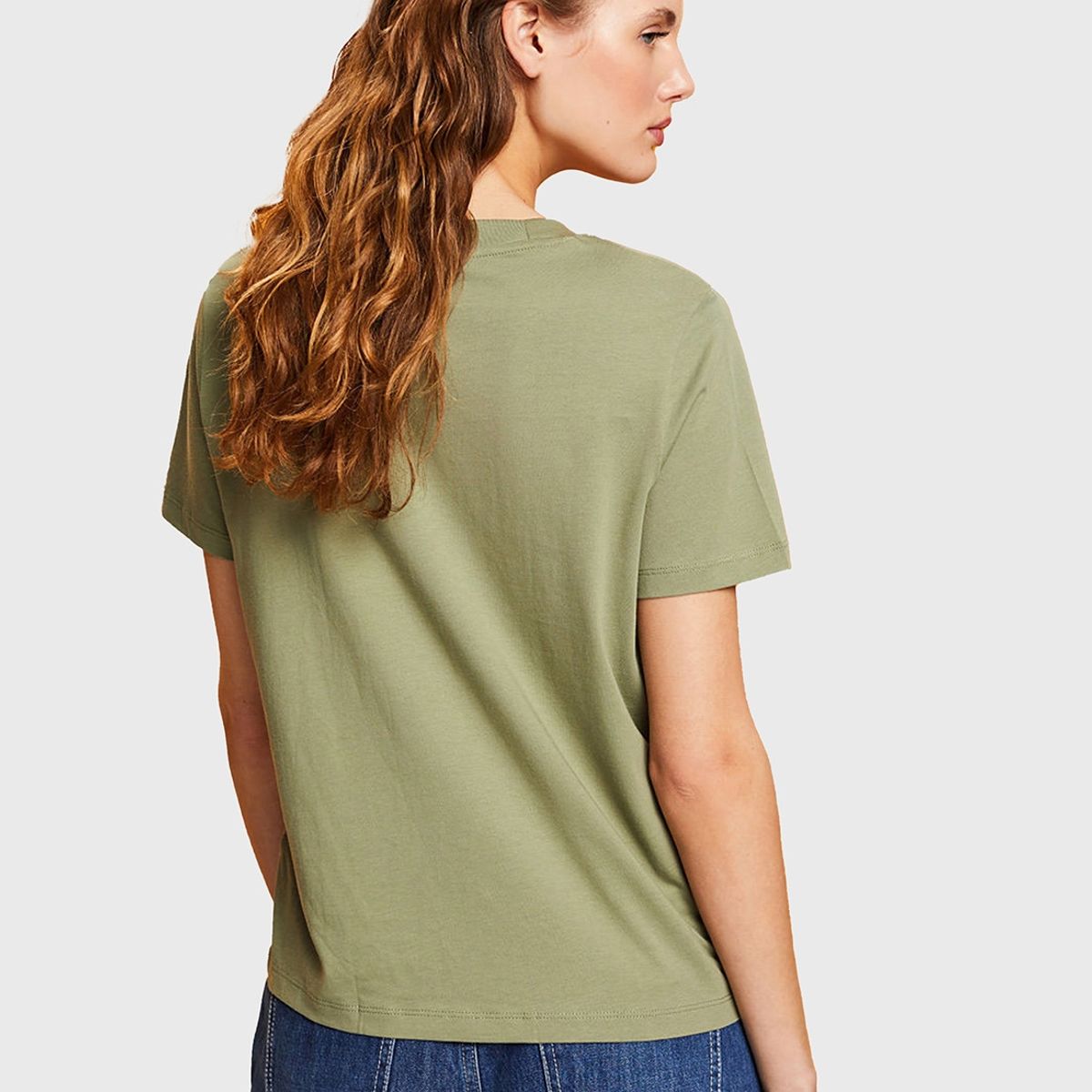 ESPRIT - Polera Manga Corta Con Estampado Floral Mujer Esprit ESPRIT