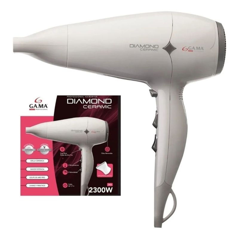 GAMA - SECADORA DIAMOND CERAMIC 2300W BLANCO