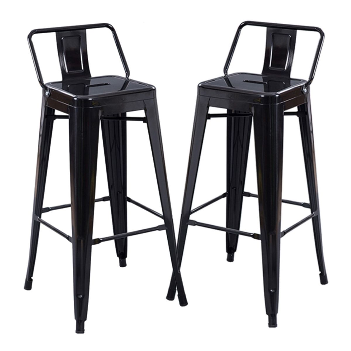 PROCHEF - Pack 2 Unidades Silla Alta Tolix Negro Mate