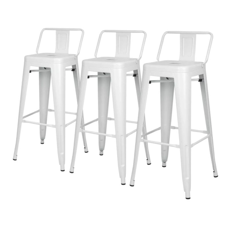 PROCHEF - Pack 3 Unidades Silla Alta Tolix Blanco Brillante