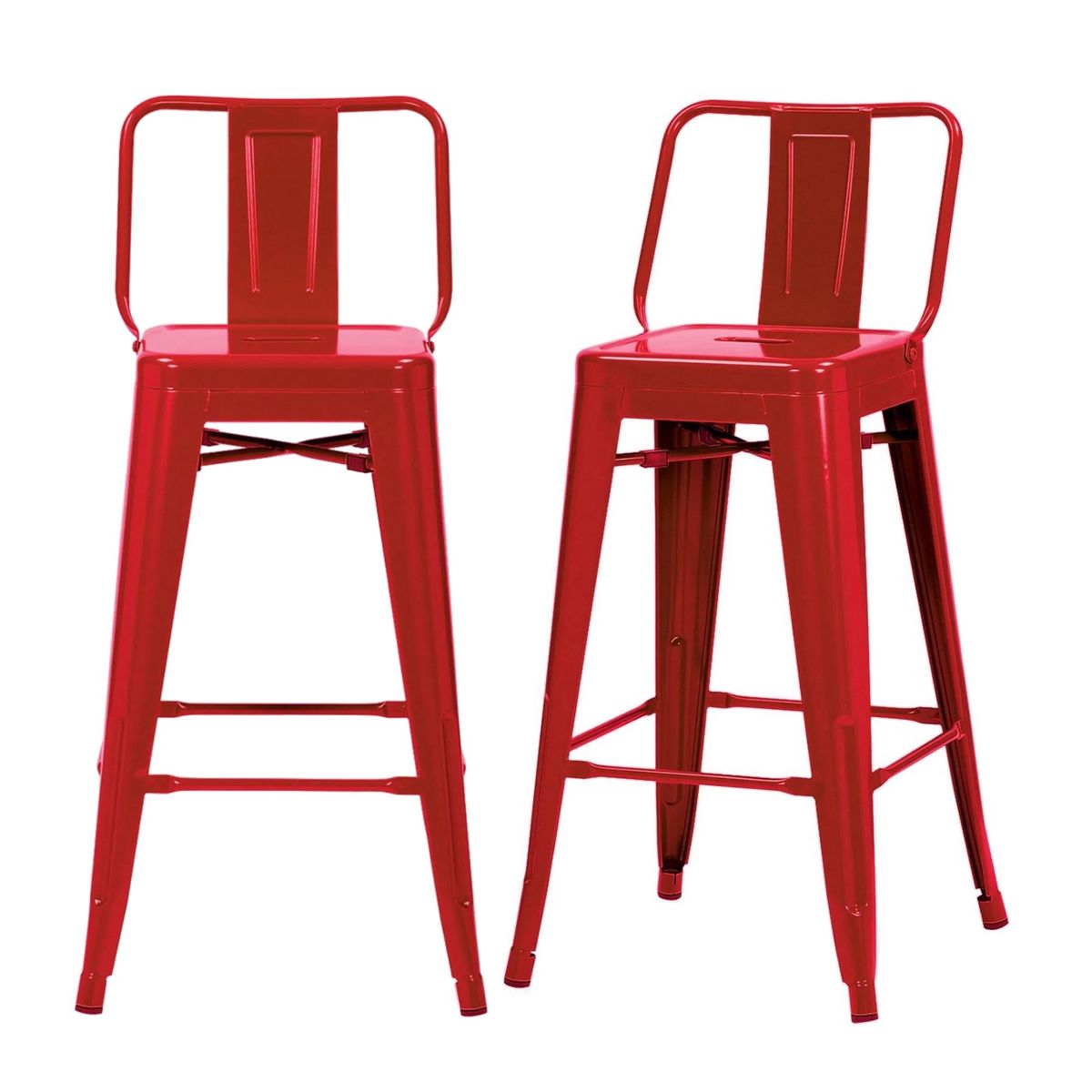 PROCHEF - Pack 2 Unidades Silla Alta Tolix Rojo Brillante
