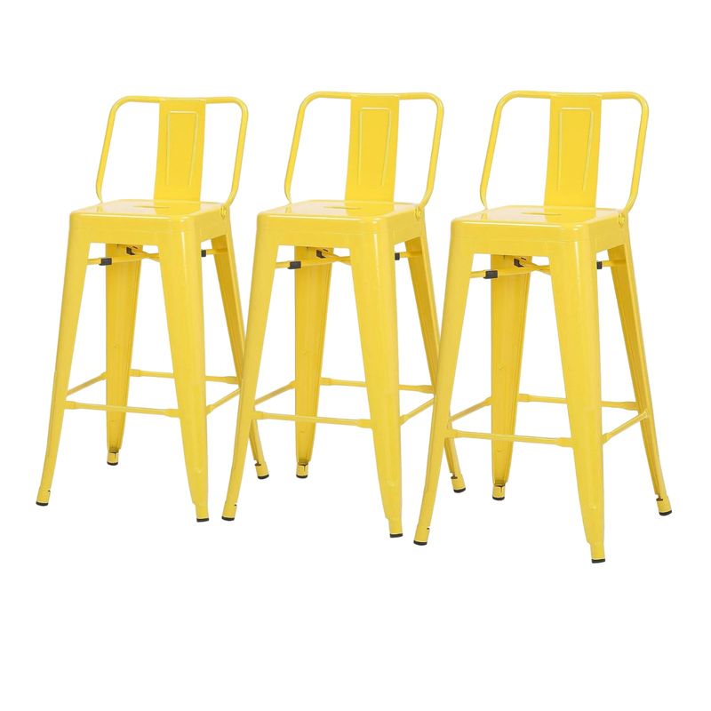 PROCHEF - Pack 3 Unidades Silla Alta Tolix Amarillo Brillante
