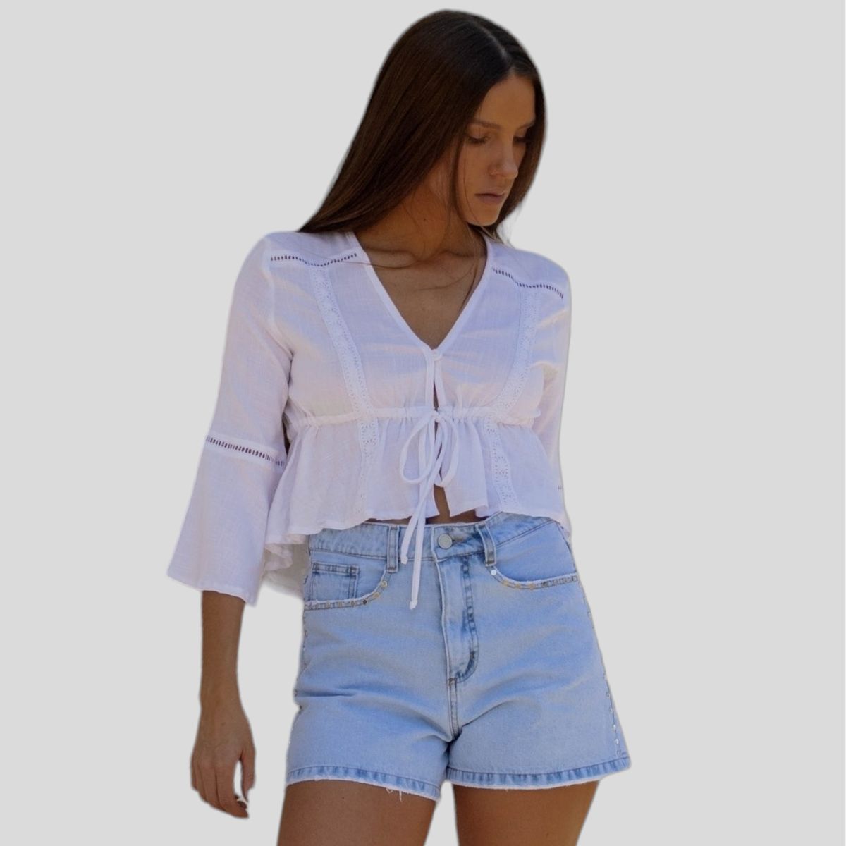 COYOTE ROSA - Blusa Josefina Blanca Coyote Rosa