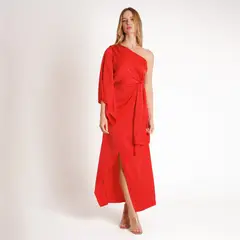 GUINDA - Vestido con Lazo Rant