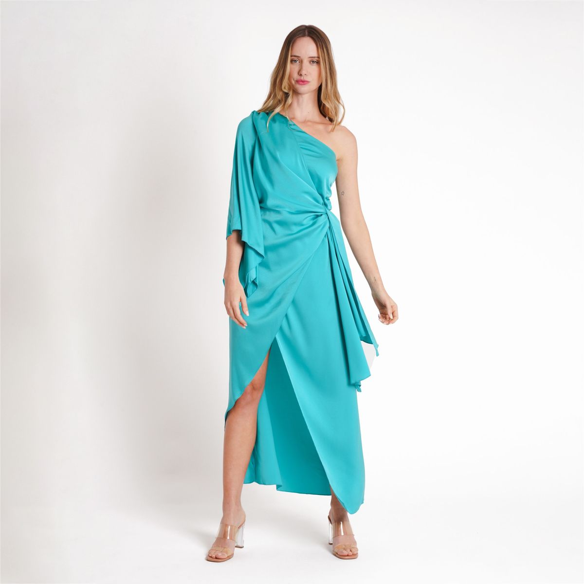 GUINDA - Vestido con Lazo Rant Guinda