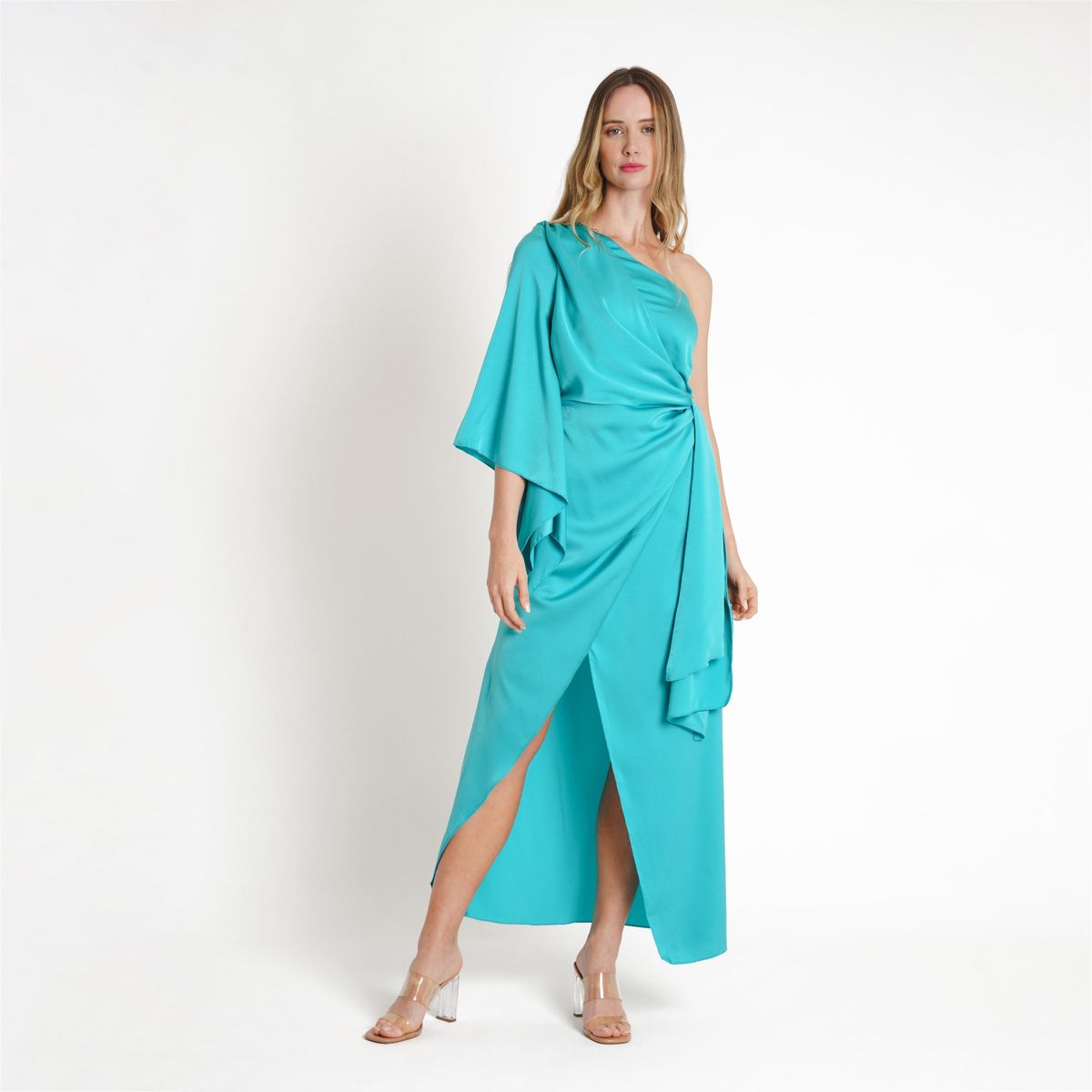 GUINDA - Vestido con Lazo Rant Guinda