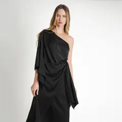 GUINDA - Vestido con Lazo Rant
