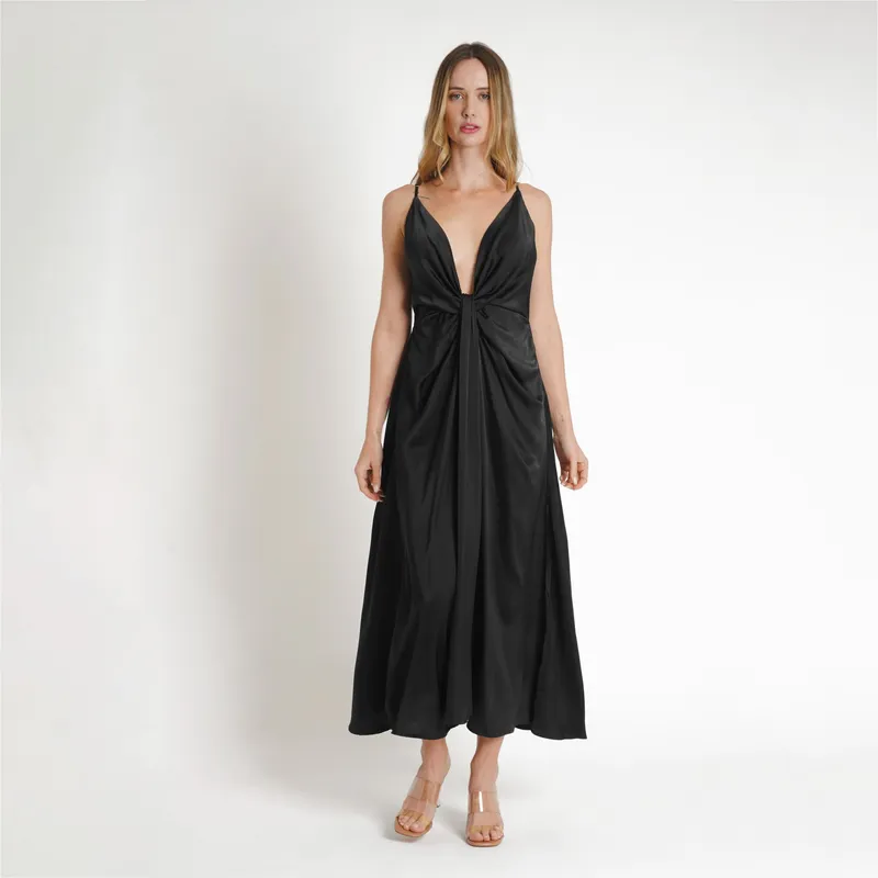 GUINDA - Vestido con Pabilos Farra GUINDA