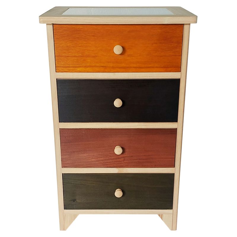 LOVEN - Cajonera Dilsen Cuatro Cajones Multicolor