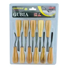 GENERICO - Juego De Cinceles Para Tallar Madera Gubia 11 Pieza Crownman