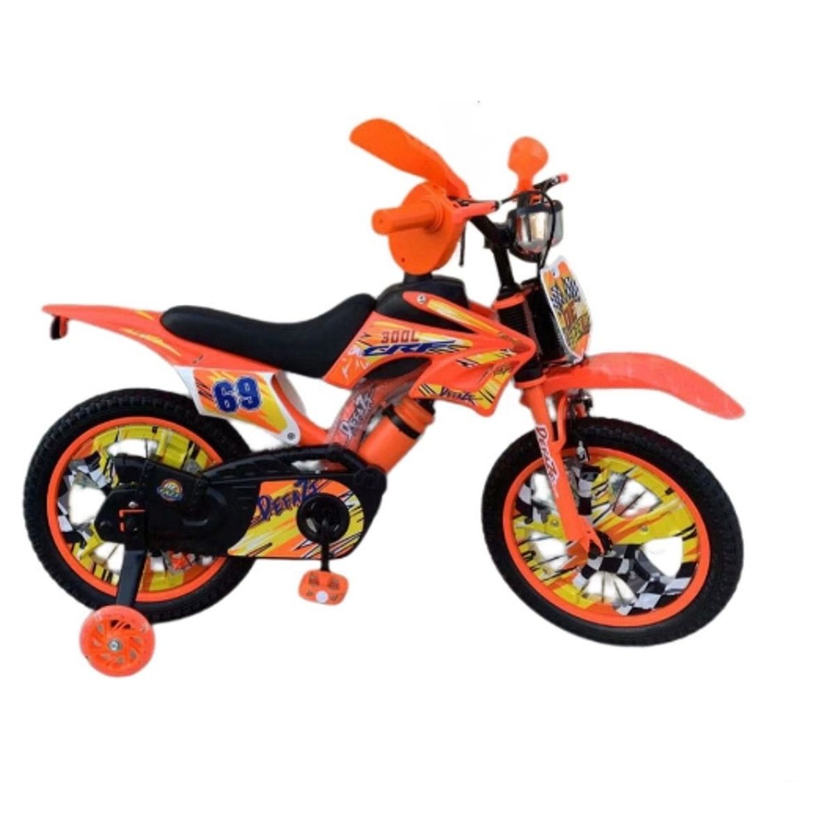 GENERICO - Motocicletas Para Niños Con Ruedas De Entrenamiento Aro 16