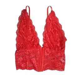 GARSIL - Peto Crop Tops Corto Para Mujer Con Encaje Con Broches