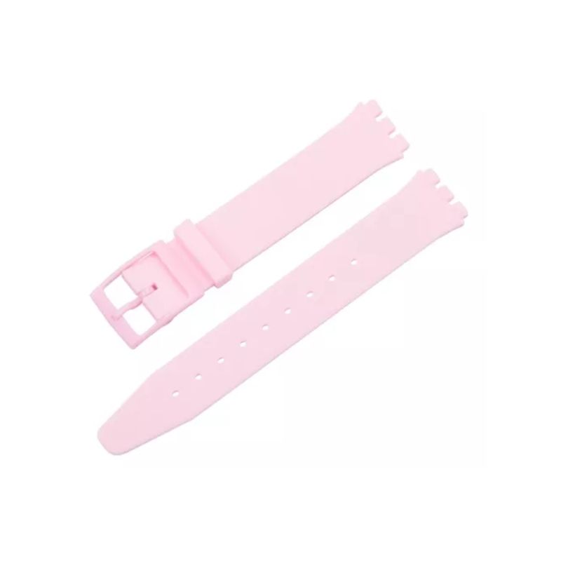 GENERICO - Correa Compatible Relojes Swatch Silicona 19mm Variedad Colores
