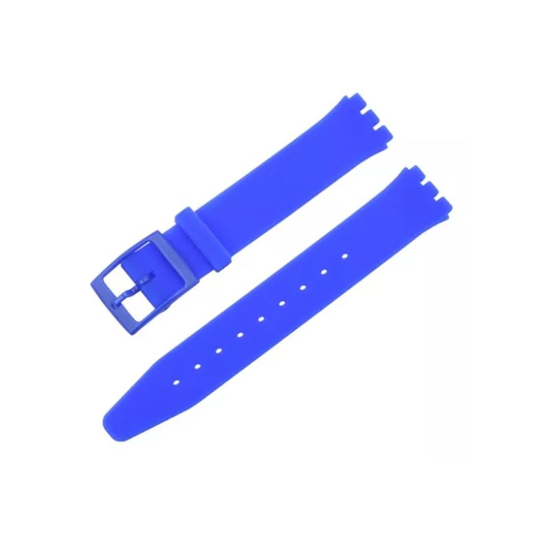 GENERICO - Correa Compatible Relojes Swatch Silicona 19mm Variedad Colores