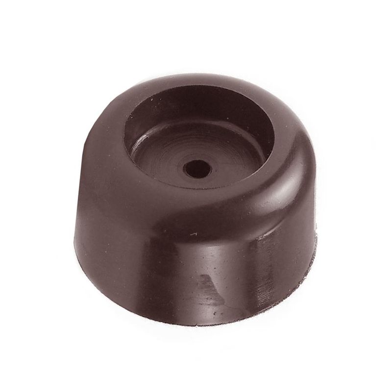 DVP - Tope de Puerta Redondo 30 mm Plástico Café 60 un DVP DVP