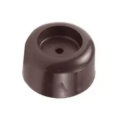 DVP - Tope de Puerta Redondo 30 mm Plástico Café 60 un