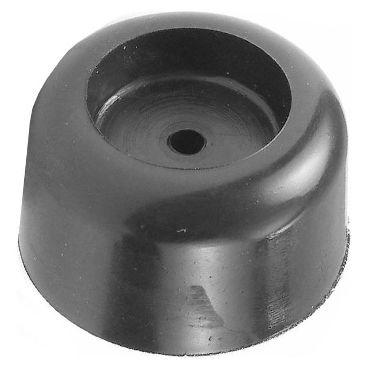 DVP - Tope De Puerta Redondo 30 Mm Plástico Negro 60 Un Dvp